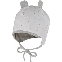maximo - Jersey-Mütze WOLKEN mit Ohren in weiß, Gr.39