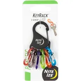 NITE IZE NiteIze KeyRack S-Biner- schwarz/Assorted KRK2-01-R6 Einheitsgröße