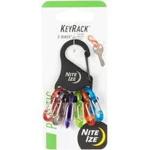 NITE IZE NiteIze KeyRack S-Biner- schwarz/Assorted KRK2-01-R6 Einheitsgröße