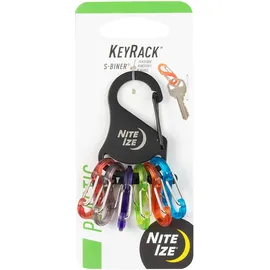NITE IZE NiteIze KeyRack S-Biner- schwarz/Assorted KRK2-01-R6 Einheitsgröße