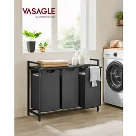 VASAGLE Wäschesortierer grau, schwarz
