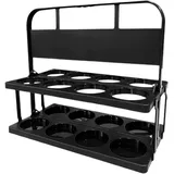 Dioeazh Flaschenträger Für 8 Flaschen, Getränkekorb Bierflaschenhalter, Tragbarer Faltbarer Flaschenträger Mit Griff Für Küche & Keller Getränkekorb Bierträger Getränketräger Flaschenbox