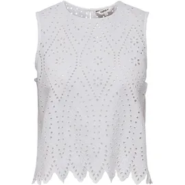 Only Spitzentop ONLTULUM Weiß L