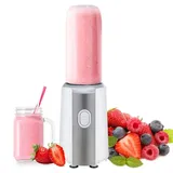 Entsafter Mini Mixer Smoothie Maker - 300W Standmixer mit 600ml Flasche, , 300,00 W , 4-Klingen Messer - Mini Blender für Smoothies, Saft, Eiscrush