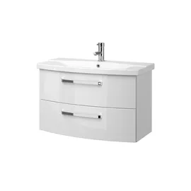Sconto Waschtischkombination 84 x 53,7 x 46 cm Weiß
