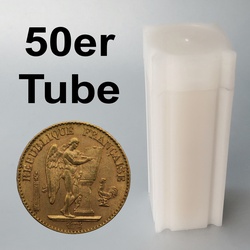 Goldmünze 50 x 20 Francs Engel Republik Tube (Frankreich)