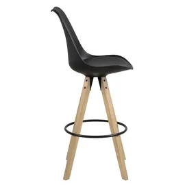 Actona Dima Barhocker 48,5 x 111,5 x 55 cm Schwarz