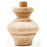 Holzando Holzfüße für Möbel aus Erle ø87 - naturbelassenes Holz - ideal für Restauration & Reparatur - Möbelfüße Holz in Verschiedene Größen & Materialien erhältlich