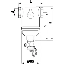 Spirotech Spirotrap Schlammabscheider Horizontal 860092