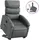 vidaXL Relaxsessel mit Aufstehhilfe Kunstleder 92 x 99,5 x 0 cm Grau