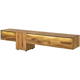 MASSIVMOEBEL24.DE Wien Lowboard 240 cm x 55 cm x 43 cm Beige Massivholz