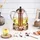 Glastal 1500ml Bronze Teekanne mit Stövchen und Edelstahl Teewärmer