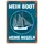 speecheese Mein Boot meine Regeln Metallschild in 15x20 cm mit Rostoptik in blau Blechschild im Used Look Geschenk für Bootsbesitzer und Segler die ihre Wohnung oder das Schiff verzieren