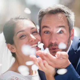 Relaxdays Party Popper 40 cm, weiß Weiß