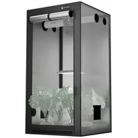 CannoBox Gewächshaus CannoBox Growzelt 90x90x180cm Growbox 1680D Oxford, BxTxH: 90 x 90 x 160 cm, 100 % lichtdichte Growbox mit herausnehmbarem Bodentablett 90 cm x 180 cm x 90 cm