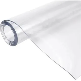 COFI 1453 Tischfolie 1.7mm Tischdecke 100 cm 160 cm Schutzfolie Tischschutz Tischmatte PVC transparent klar abwaschbar