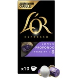L'OR Profondo, 10 Nespresso®* kompatible Kapseln für 10 Getränke