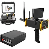 Handheld Metalldetektor, Profi Golddetektor Metal Detector Gold Metal Detector Set mit LED Anzeige, Metalldetektor Metallsuchgerät Suchgerät Detektiv Metallsuch Detektionstiefe 16M