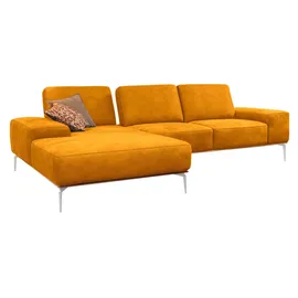 W.Schillig Eckcouch Leder 3-Sitzer Gelb