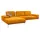 W.Schillig Eckcouch Leder 3-Sitzer Gelb