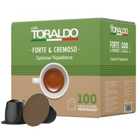 100 Kapseln Caffè Toraldo Stark & Creamy Modell Maschinen System Nespresso