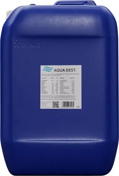 LabWater Reinstwasser im Kanister, 25 Liter