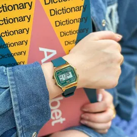 ICE-Watch Ice Digit Retro Verdigris - Blaue Damenuhr mit Plastikarmband - 022069 - Grün