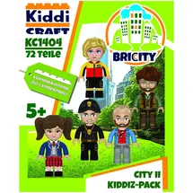 KiddiCraft KC1404 KIDDIZ Figuren-Pack City II - Klemmbaustein-Figuren