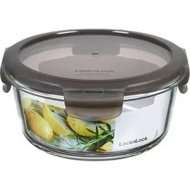 Lock & Lock Frischhaltedose rund grau 15,5 x 7,5 cm 0,65 l
