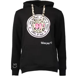 Zwillingsherz Hoodie Leo schwarz S/M