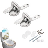 WC Sitz Scharniere, Klodeckel Befestigung Klodeckel Scharniere WC Sitzscharnier Satz WC-Sitz Befestigungsset, Wird verwendet, um feste Toilettensitzteile zu installieren- Zinklegierungsmaterial