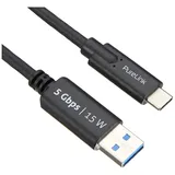 PureLink USB-C auf USB-A 1,5 m Schwarz