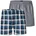 Herren Web-Boxershorts 2er Pack Gr M