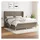 vidaXL Boxspringbett mit Matratze Taupe 180x200 cm Stoff