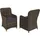 Garden Pleasure Gartensessel BORDEAUX 2 St. 55 x 70 x 106 cm braun