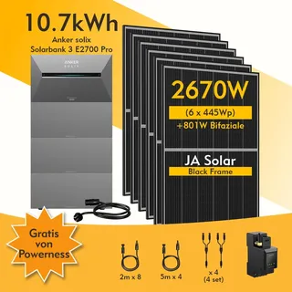 Pro, 6-8 Solarmodule, mit MC4 Kabel