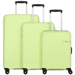 American Tourister Liftoff 4 Rollen Kofferset 3-teilig mit Dehnfalte  grün