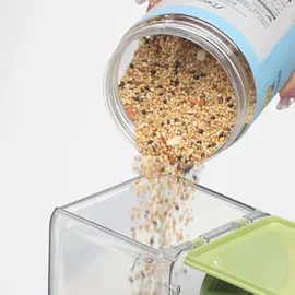 luxuskollektion Automatischer Vogelfutterspender mit Sitzstange für Vögel