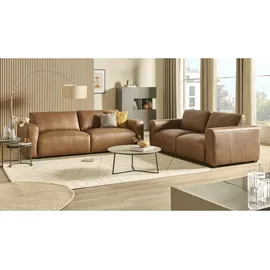 Sofa.de Einzelcouch Leder 1-Sitzer Beige