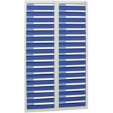 Stumpf Schubladenschrank Serie ESTA, 34 Schubladen enzianblau (34x100mm)