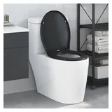 vidaXL WC-Sitz Schwarz