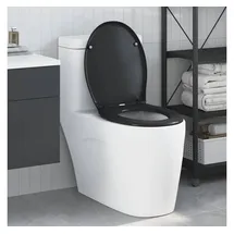 vidaXL WC-Sitz Schwarz