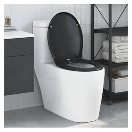 vidaXL WC-Sitz Schwarz