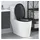 vidaXL WC-Sitz Schwarz