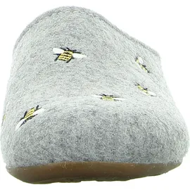 HAFLINGER Everest Api Filzpantofffeln mit Applikation Steingraumeliert (84), Gr. 41