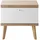 furn.design Nachtschrank Helge 40 x 50 x 54 cm Beige/Weiß