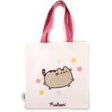 Puckator Wiederverwendbare Einkaufstasche Pusheen die Katze, Damen, Mädchen, Universität, offizielles Lizenzprodukt von Pusheen the Cat, elfenbein, Taglia unica, Zeitgenössisch