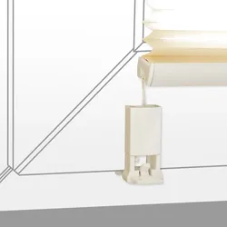 EXKLUSIV HEIMTEXTIL Ersatzteile 2x Klemmträgerset + 2x Klebepads für Plissee verspannt ohne Bohren