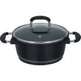 Buri 2x Alpina Aluguss Topf D20xH9,5cm Profi Kochen Küche Töpfe 2er Set