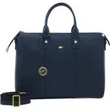 Braun Büffel Hanna Shopper Tasche Leder 39 cm Laptopfach blau